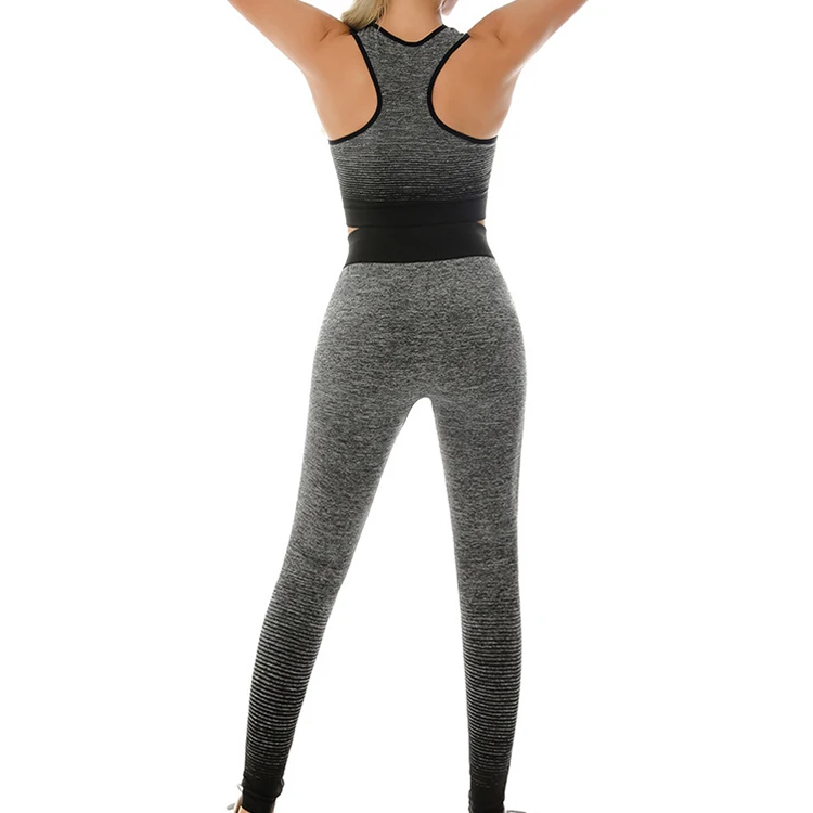 Custom Logo 3d Print 2 Piece Seamless Gym Sports Bra Yoga Set Women Fitness High Waist Leggings