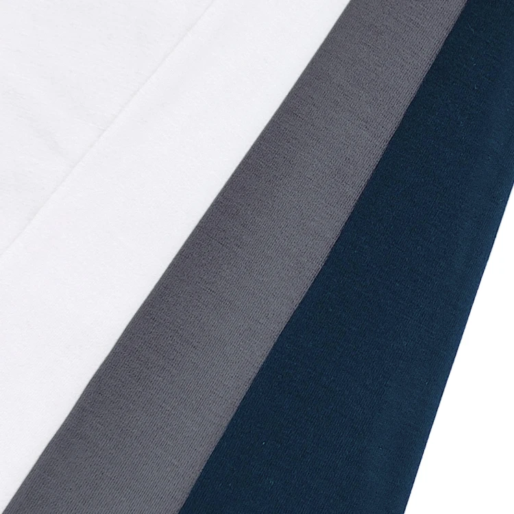 Breathable Solid Knitted Fabric 95 Bamboo and 5 Spandex Material Single Jersey Fabric Foe Cloth manufacture