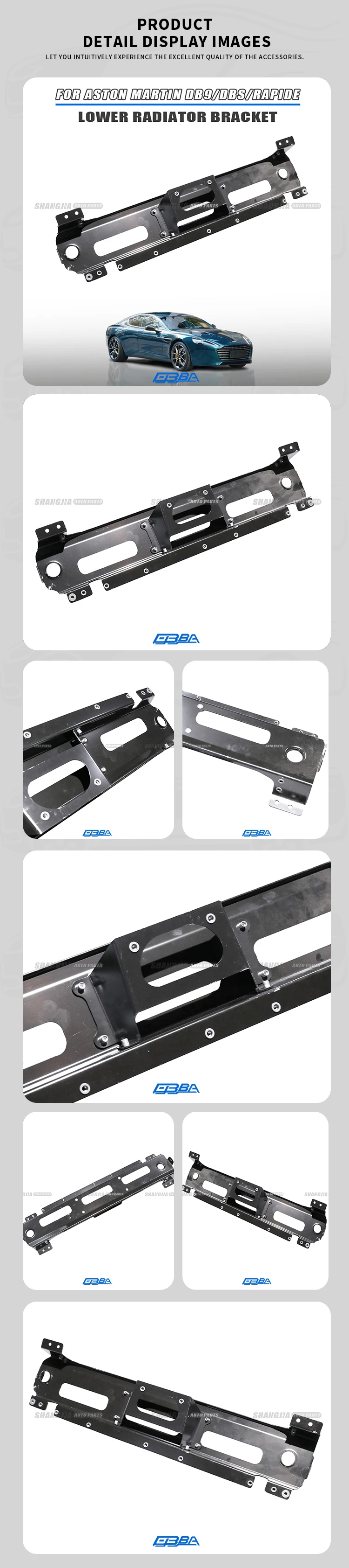 Aluminium Radiator Under Bracket For Aston Martin Rapide DB9 DBS Easy Install 8G438052AD Auto Used Parts Radiator Lower Support supplier