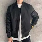 Jacket Spring And Autumn New Men Plus Size Bomber Zip Up Casual Jacket Coat