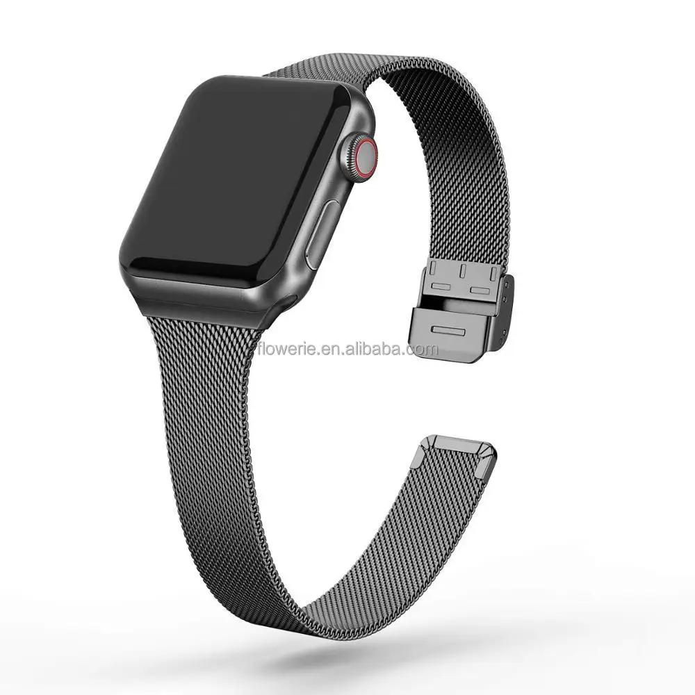 Correa De Reloj De Malla De Acero Inoxidable,Correa Magnética Milanesa De  Lujo Para Apple Watch Series 6 5 4 - Buy Milanese Correa Para Reloj De Apple,De  Acero Inoxidable Banda De Reloj,Milanesa
