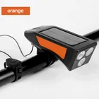 Bicycle Front Light Led Bike Led Bicycle Waterproof Front Light Riding Equipment Warning Solar Horn Headlight