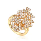 Gold 925 Sterling Silver 18K 24K Gold Plated Rings Women Luxury Jewelry Factory Custom Logo Rings