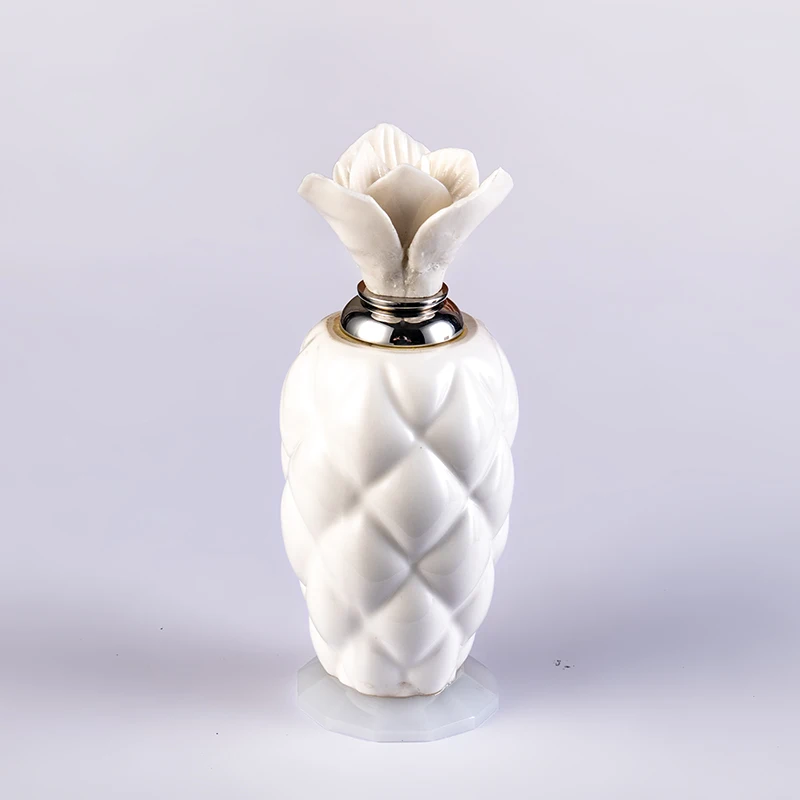 product new design pure white delicate 12ml glass empty bottle elegant fashion crystal perfume bottle-5