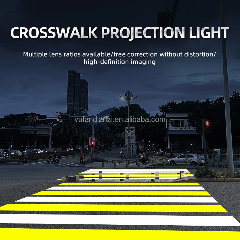 Yufan crosswalk marking gobo projector industrial pedestrian walkway warning traffic ligh