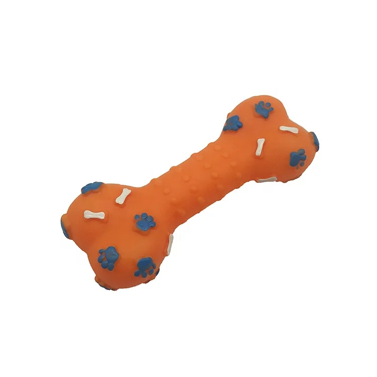 soft rubber dog bone