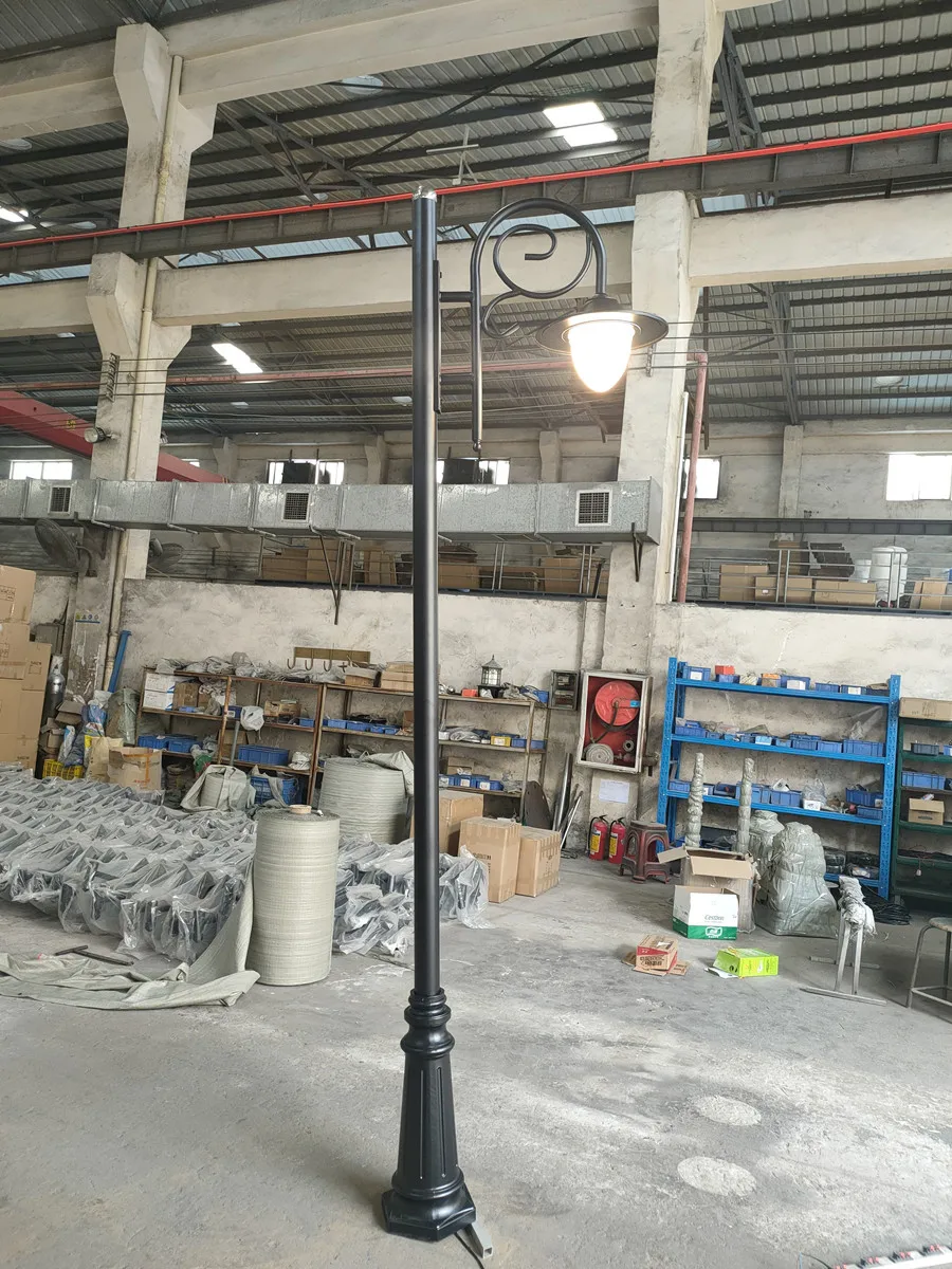 2021 post modern exterior lantern lights 3" post pillar lamp