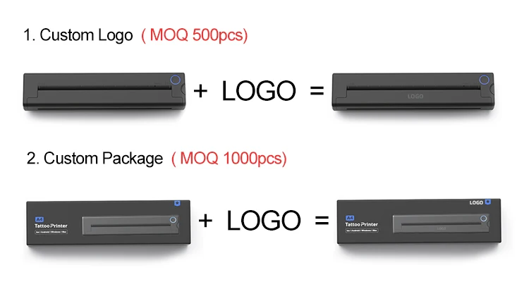 LUCK JINGLE Bluetooth A4 Mini Portable bluetooth Tattoo Printer for Computer and Phone IOS and Android1