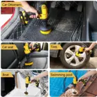 Drill Power Kit 18pcs Yellow Drill Brush Attachment Sets All Purpose Power Scrubber Cleaning Kit