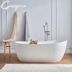 Baths Bathtub Bath Extra Large Green Color Egg Shape Freestanding Bathtub Solid Surface Baths