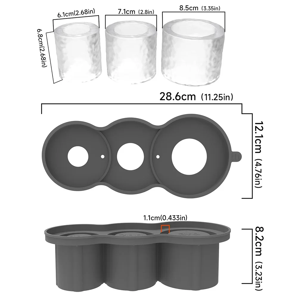 product for stanley cup silicone circle ice mold for iced juice drinks and coffee eco friendly ice cream maker lid-3