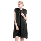 Long Vest Women Long Style Genuine Fox Fur Vest
