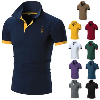 Wholesale High Quality Plain Casual men Golf Custom Logo Simple fitness button long sleeve men's branded polo t-shirts