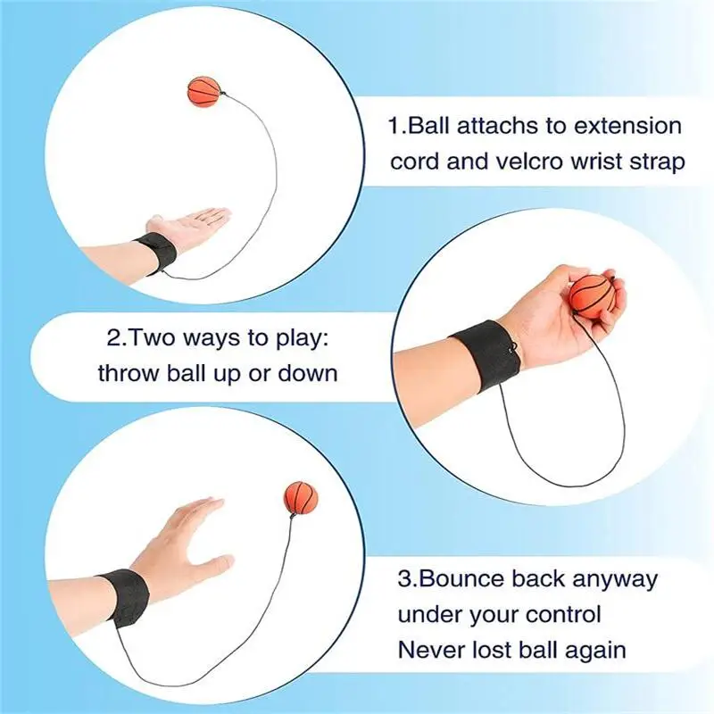 Sport Return Sponge Rubber Hand Ball Game Exercises Bouncing Elastic On