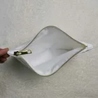 Canvas Clutch 12 Oz Polyester Canvas Bridesmaids Clutch Bag For Sublimation Blank White Zipper Pouch