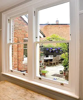 ALUFRONT  Superhouse Hurricane windows USA Popular Single Hung Window Florida Townhouse Villa Impact Black Window with  Grills