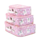 Gift Manufacturer Custom Children Products Toys Suitcase Gift Boxes Cardboard Box With Handle