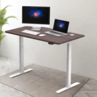 Table Desk Electric Sit Stand Desk Frame-Black Table Top 140x80 Single Motor Electric Adjustable Sit Standing Desk