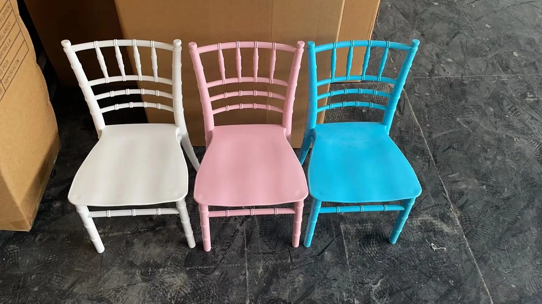 Stackable Colorful Plastic Kids Chair For Birthday Party Event Chairs