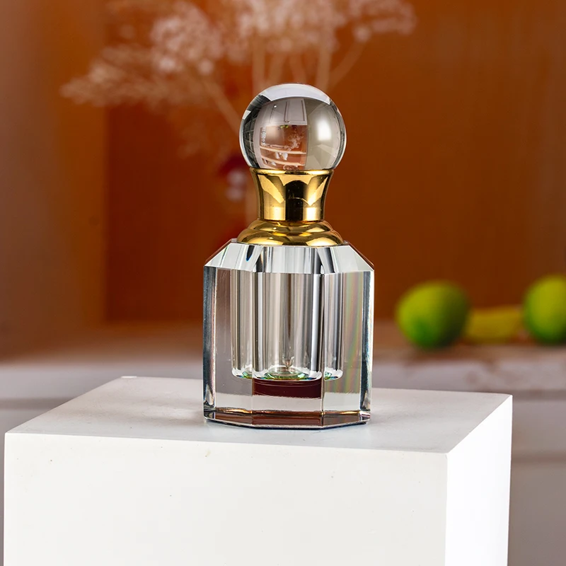 product small bridge new product 3ml cheap customizable glass empty bottle fashionable appearance crystal perfume bottle-8