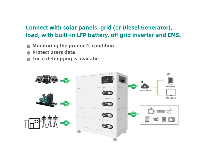 Stackable Energy Storage Inverter Lifepo Battery Single Phase Kw Off