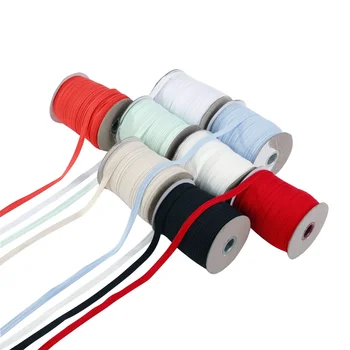 Custom Wide  colorful gift ribbons canvas  soft herringbone  cotton printed Logo ribbon Eco-friendly  webbing strap for bags