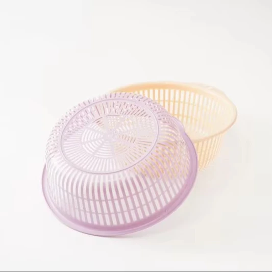 Hongli Wholesale High quality Plastic Vegetables and Fruits Cleaning Drainage Bowl Baskets for Food Storage