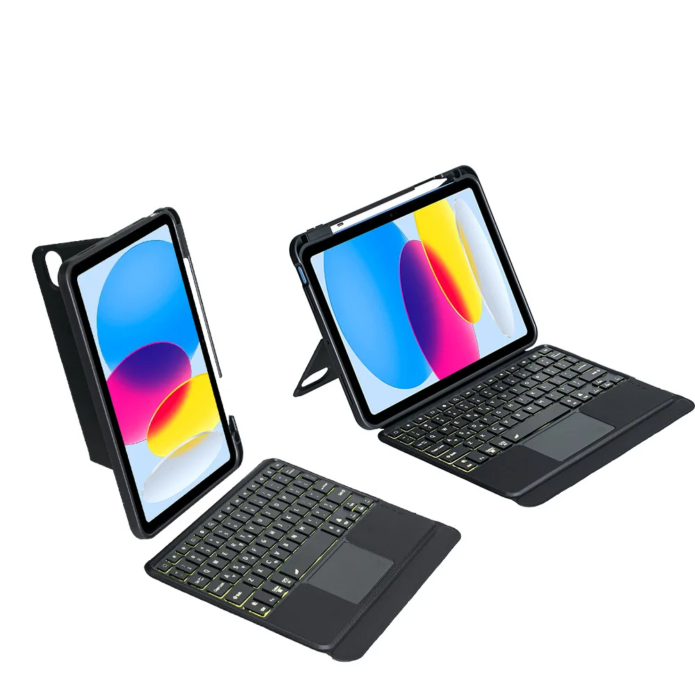 product magic keyboard case for samsung s10plus 11inch hinge style magnetic wireless for bluetooth keyboard laudtec-2