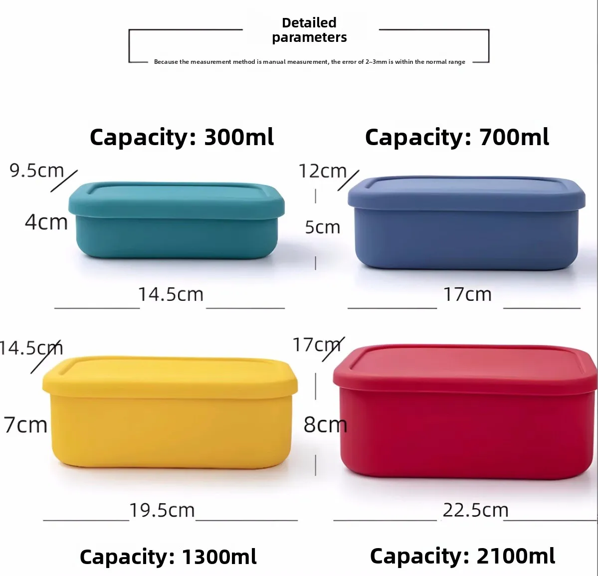 Rectangular Silicone Lunch Box with Sealing Lid Fresh-Keeping Kitchenware for Microwave Oven and Refrigerator Use manufacture