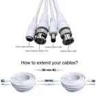 Rg59 Cable Rg59 Cable RG59 Siamese CCTV Security Camera Cable - White