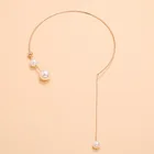 Pearl New Style Pearl Tassel Necklace Fashion Simple Pearl Necklace For Women Jewelry