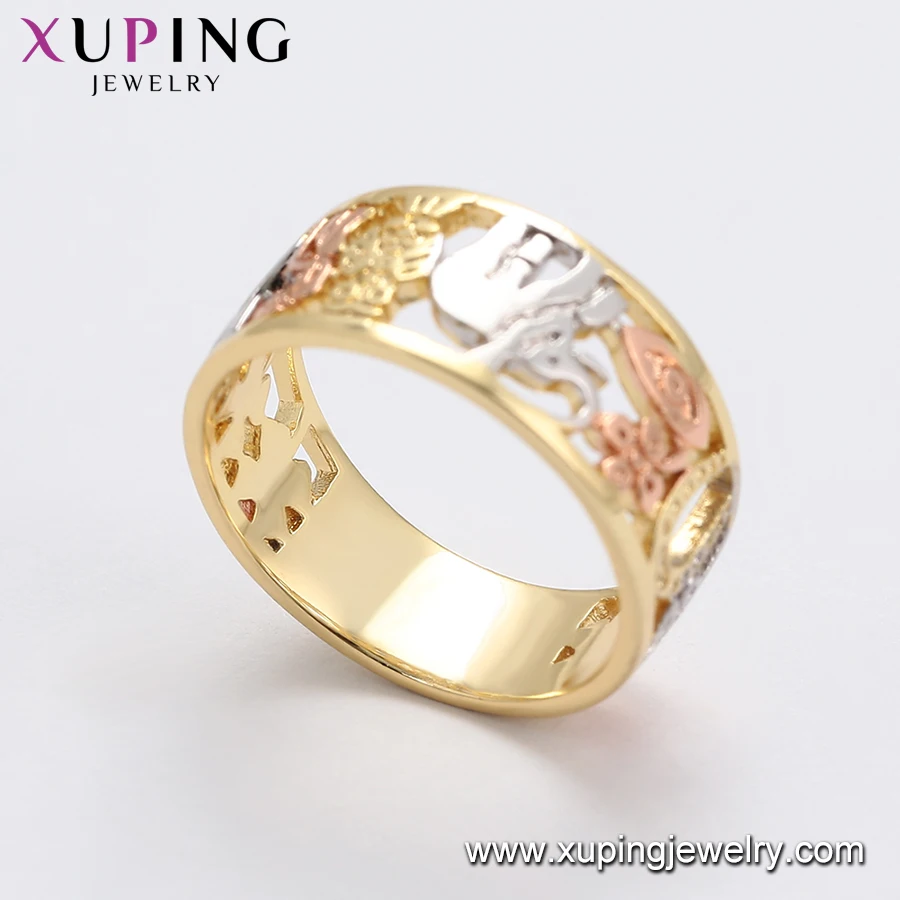 16343 xuping jewelry Cute Elephant Animal Pattern Special Best Selling Ring Model 14K color rose color Gold Plated finger ring