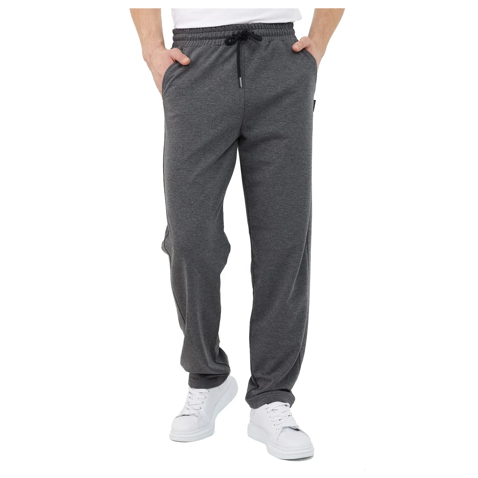Men's Drawstring Loose Linen Beach Pants Lightweight Elastic Waist Yoga Lounge Cotton Trousers Pajamas