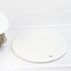 Ornaments Custom Personalized 2 Sides White Blank Christmas Ornaments Ceramic Flat Round Ceramic Sublimation Blanks