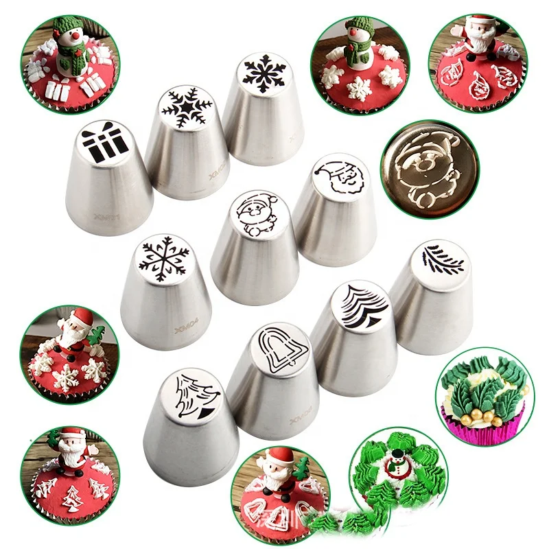 304 stainless steel flower mounting mouth rose bouquet flower mounting mouth baking tool cake Decorating Nozzle Tips