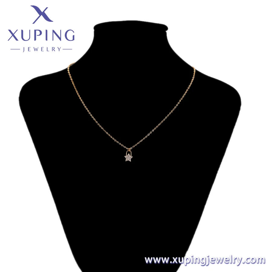 A00737829 XuPing jewelry  single  chain star pendant special trendy classic design  18K gold color necklace women jewelry