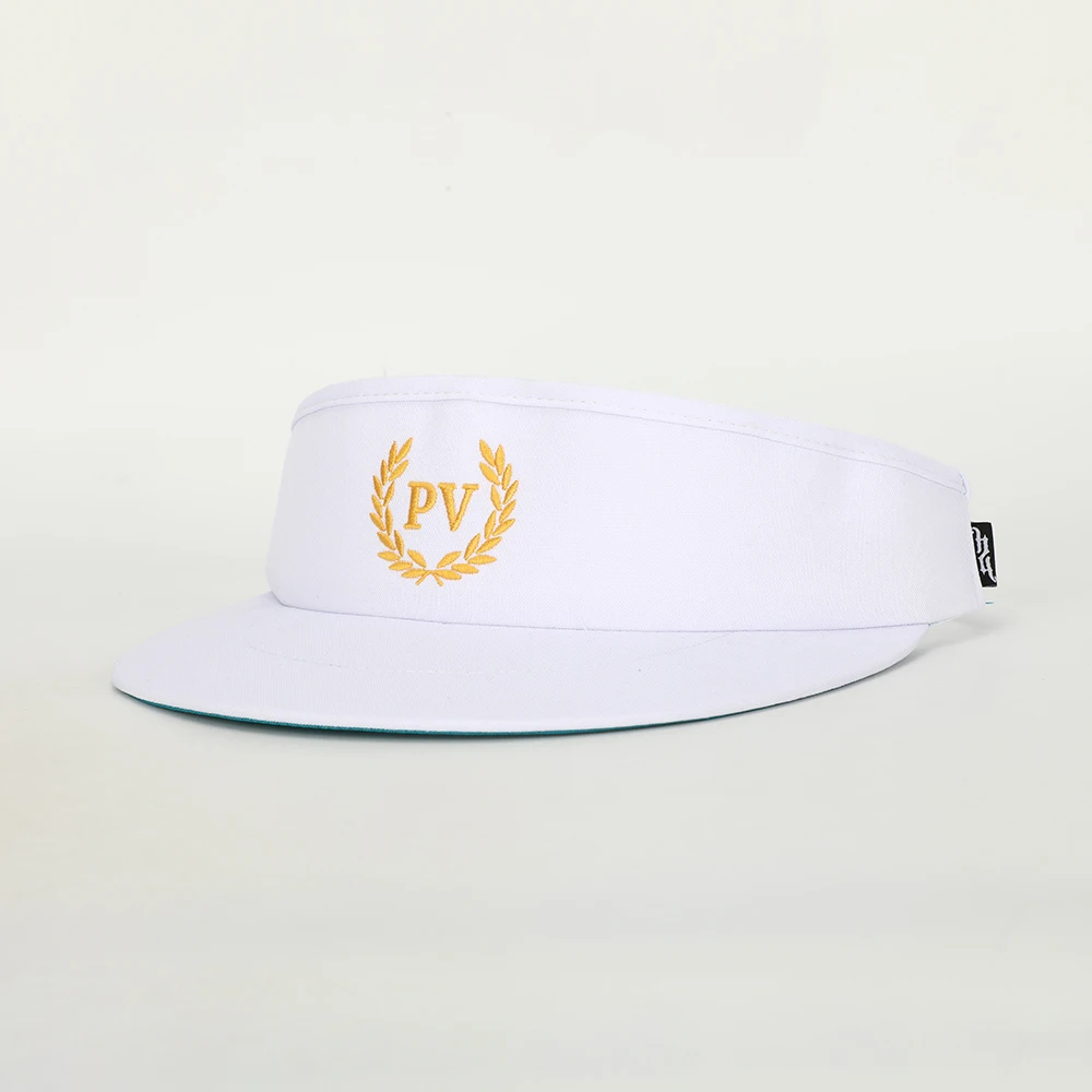 Embroidered Sports Logo Design Sun Visor UV Protection Hat Cap 
