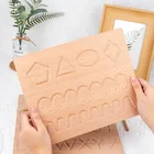 Educational Wooden Groove Calligraphy Early Montessori Numbers And Letters Cognitive Geometry Boards Writing Toy