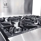 Hot Sale Industrial Kitchen Equipment Restaurant ETL 6 Burner Gas Cooker With Oven