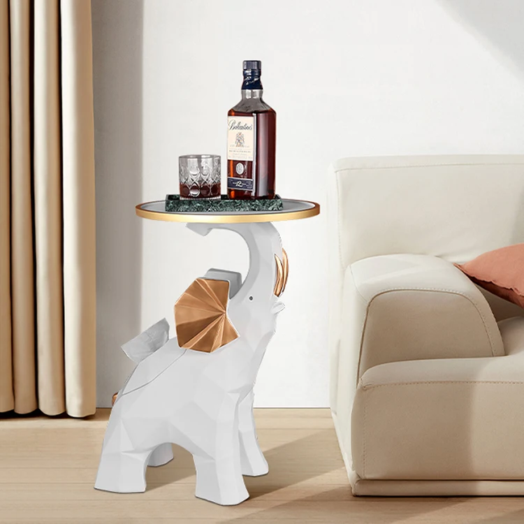Elephant Figurine Luxury Decorations Creative Animal Home Decoration Floor standing ornament animal statue