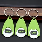 Key Shopping Cart Coin Key Shopping Cart Coins Plastic Shopping Trolley Coin Key Chain