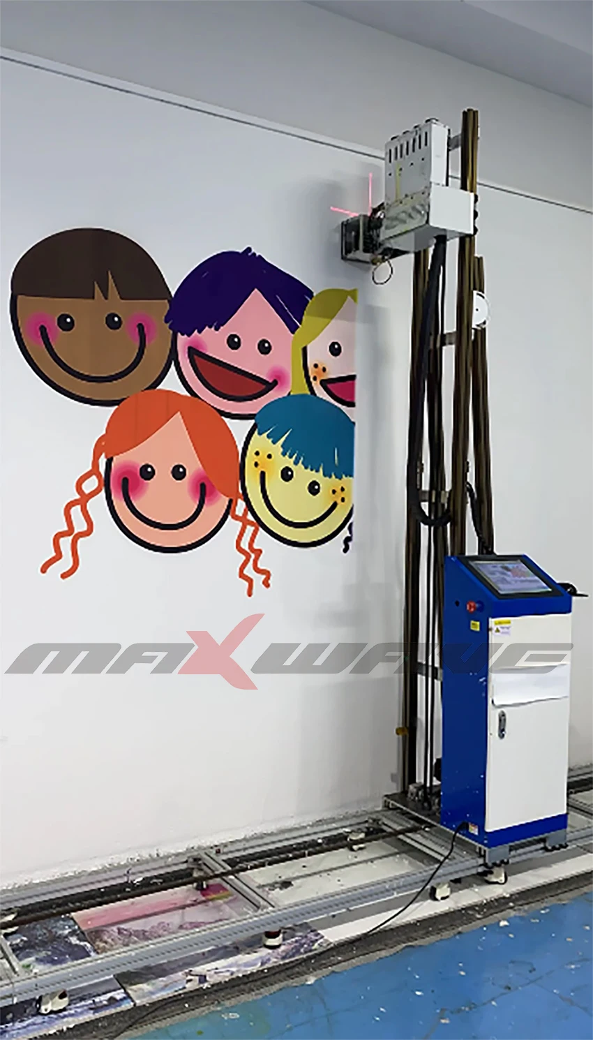 Zeescape Wall Printing Machine 3D Vertical Printer / Digital Varnish Inkjet with UV INK