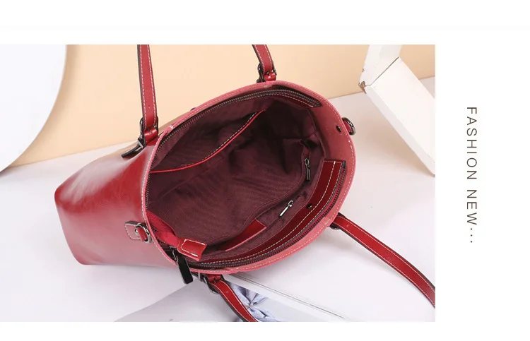 Tote Bags for Women Genuine Cow Leather Shoulder Crossbody Bag Fashion Large Capacity Office Handbag