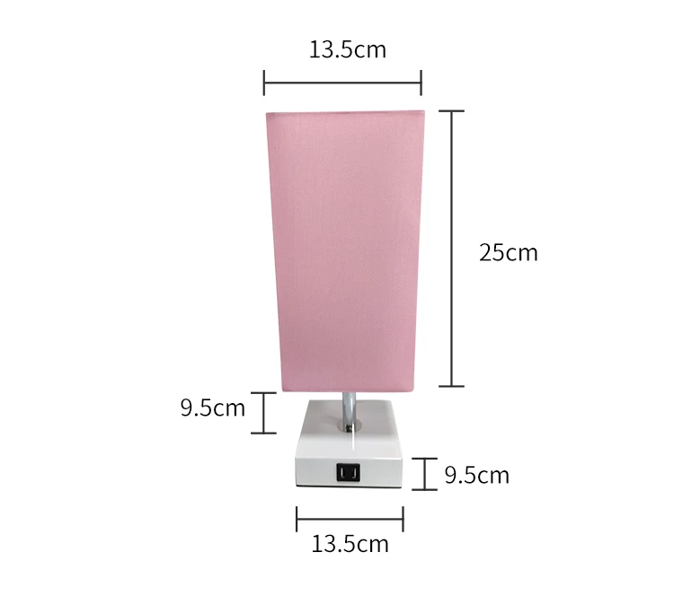 USB linen table lamp is suitable for hotel decoration room bedside table lamp