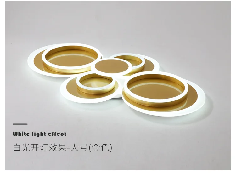 Modern Decoration Warm White Iron Acrylic Home Bedroom Living Room Simple Led Ceiling Light