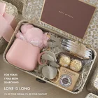 Souvenirs Wholesale Custom Finished Birthday Gift Wedding Creative Cute Bamboo Basket Gift Box Sets For Women Box