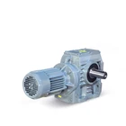 Shaft Helical Speed Reducer Helical Worm Gear Reducer S Series Dual Shaft Output Helical Worm Gear Speed Reducer