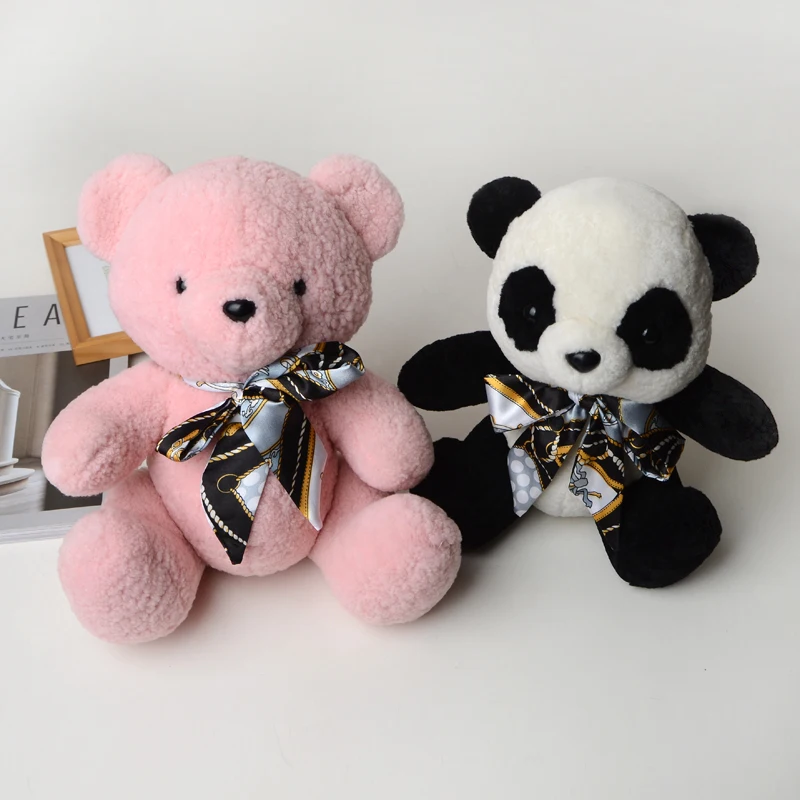 Toy Lovely Bear Plush Panda Cute Cartoon Pillow Stuffed Animals Gift Doll 