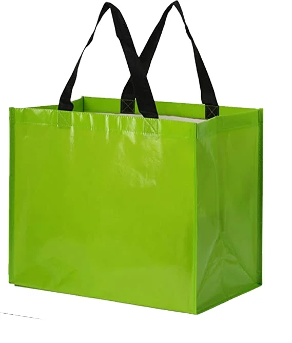 Extra Large Reusable Shopping Tote Bag Recyclable Laminated Pp Woven
