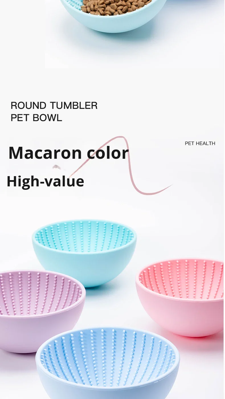 Silicone Lick Bowl Pet Interactive Dog Slow Feeder Bowls for Oral Health Preventing Choking Anxiety Relief Wobble or Stay Put manufacture